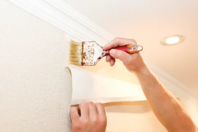 Pose de papier peint à Taluyers — revêtements muraux et toiles de verre